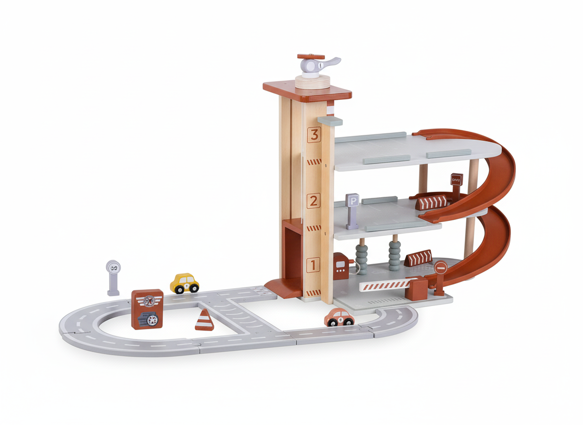 Garage with track