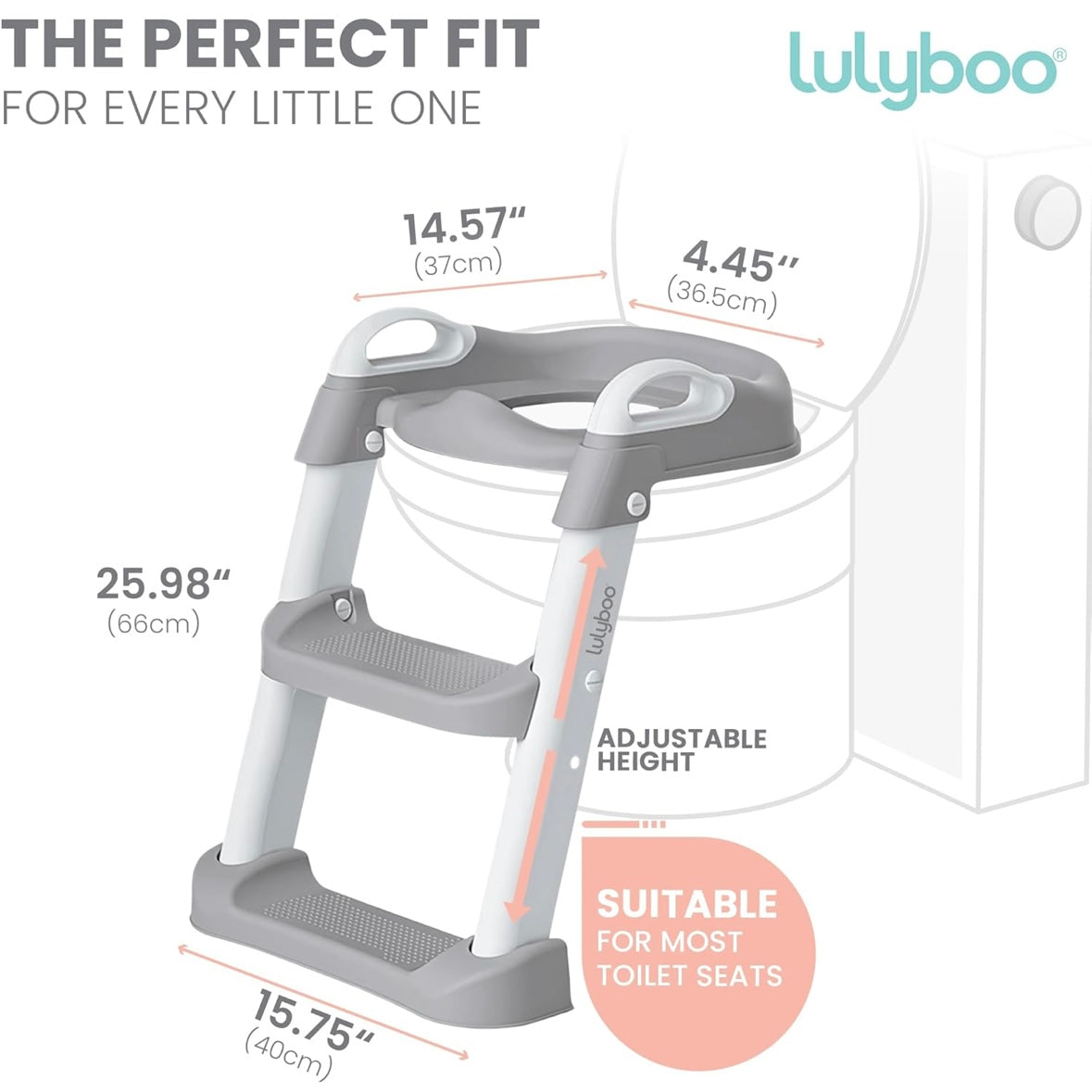 Potty trainer seat with ladder