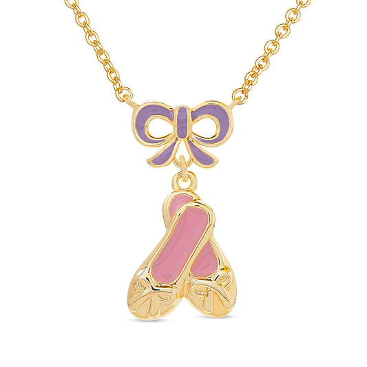 Ballerina Slippers & Bow Necklace