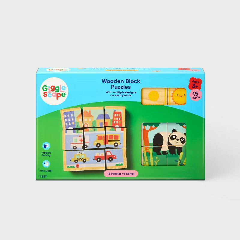 Wooden block puzzles