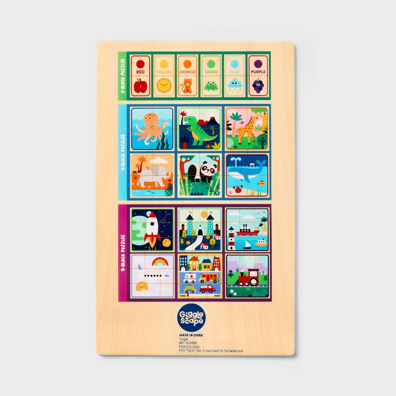 Wooden block puzzles