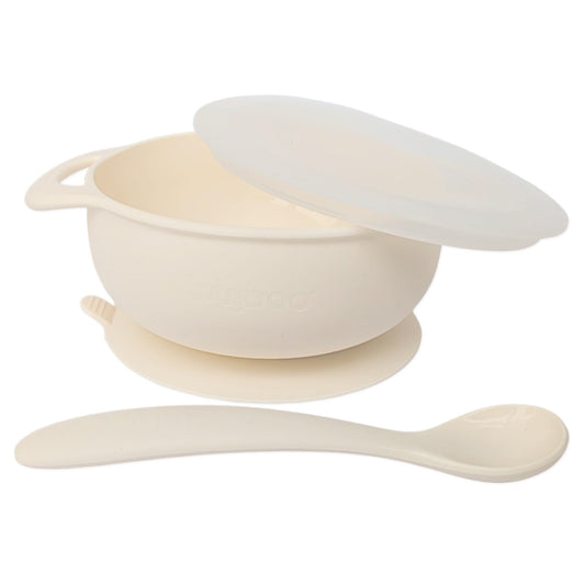 Juego de cuchara y plato de silicon