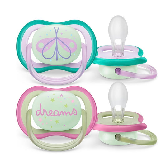 Set de 2 chupetes ultra air Nighttime