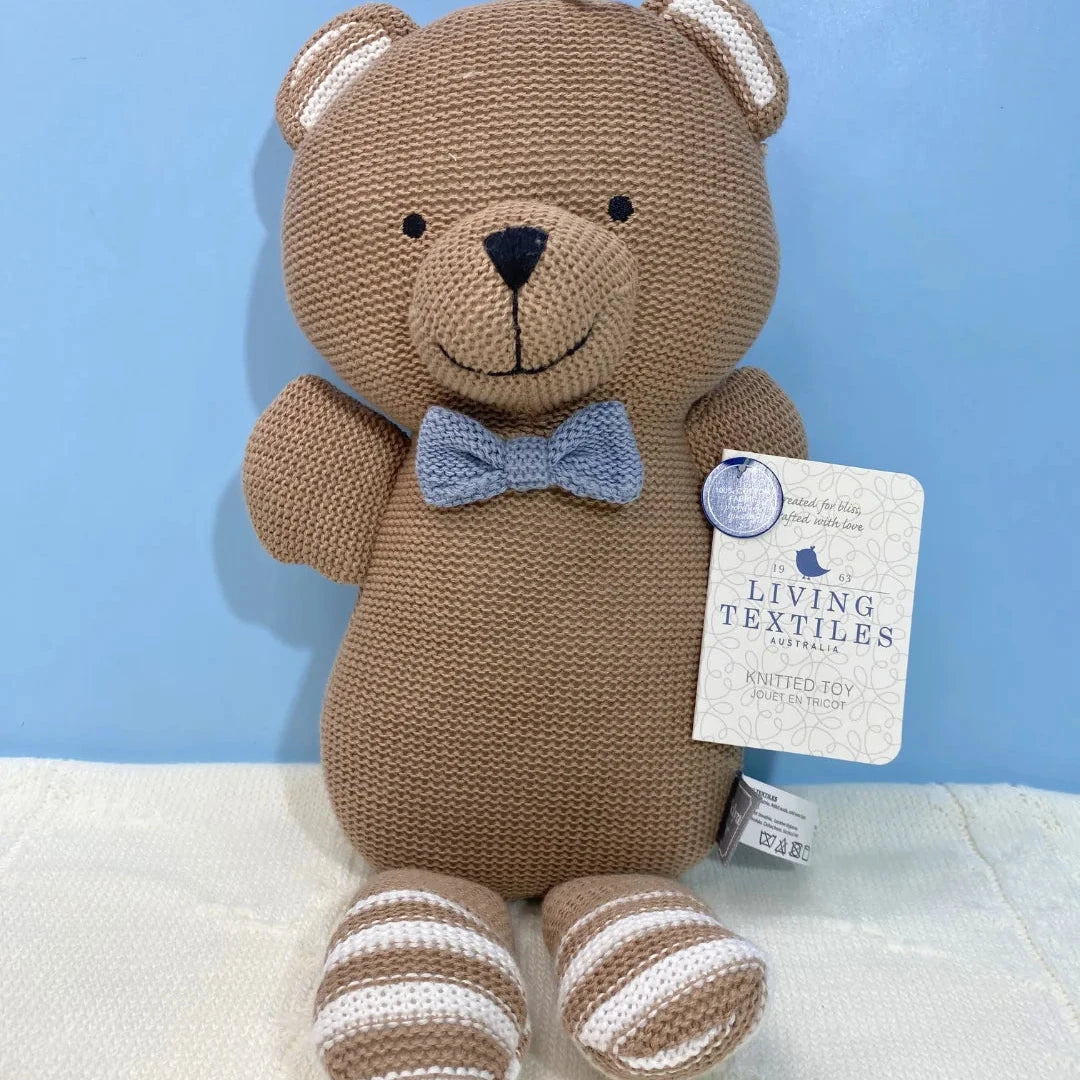 Knitted toy bear