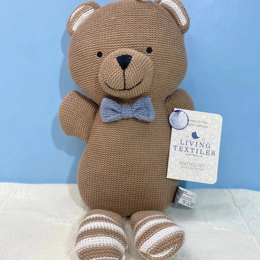 Knitted toy bear