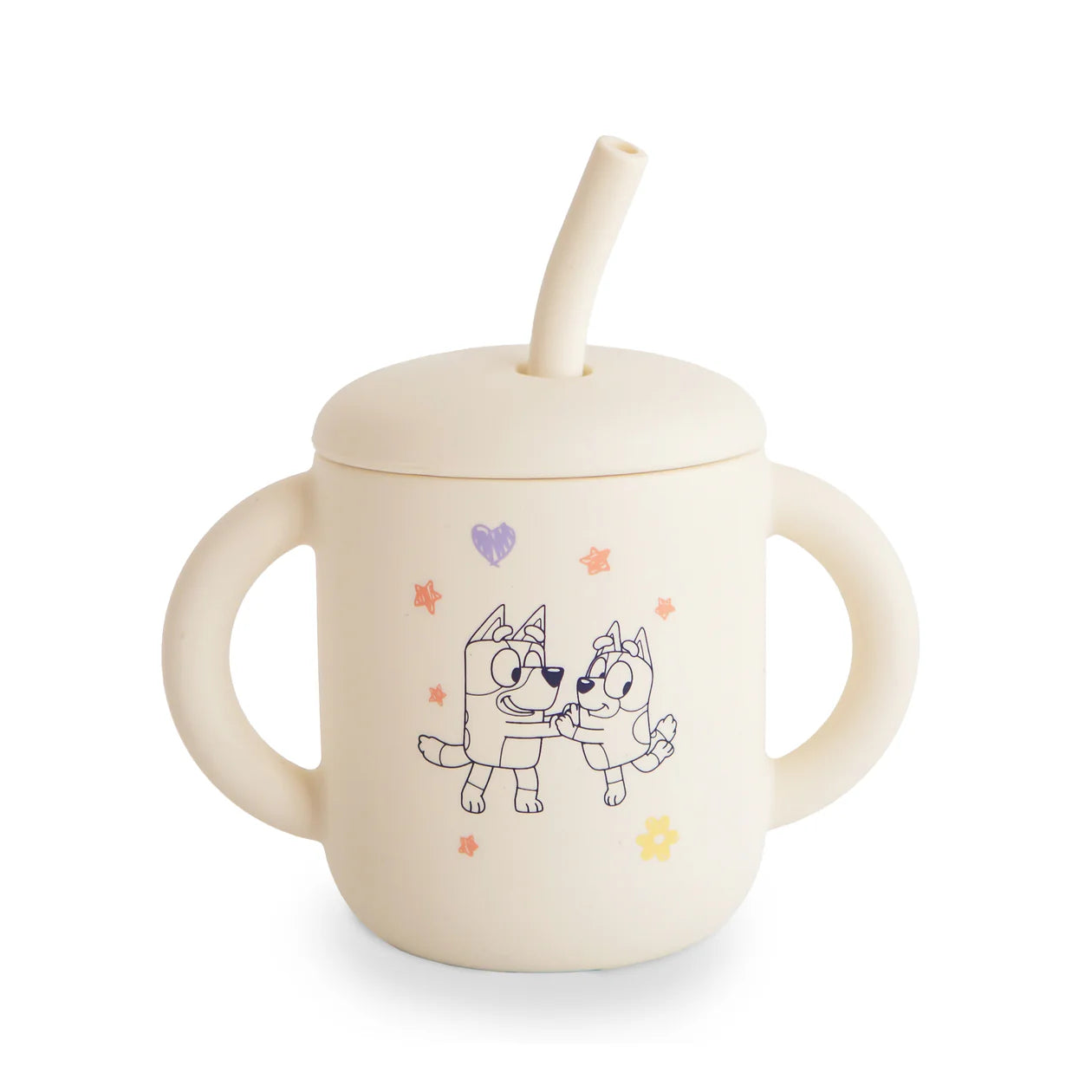 Silicone training cup bluey