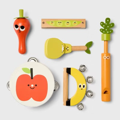 Giggle scape - fruit and veggie instrument set