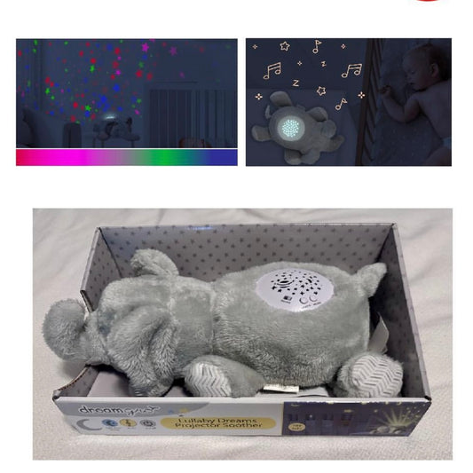 Peluche proyector de luz y sonido