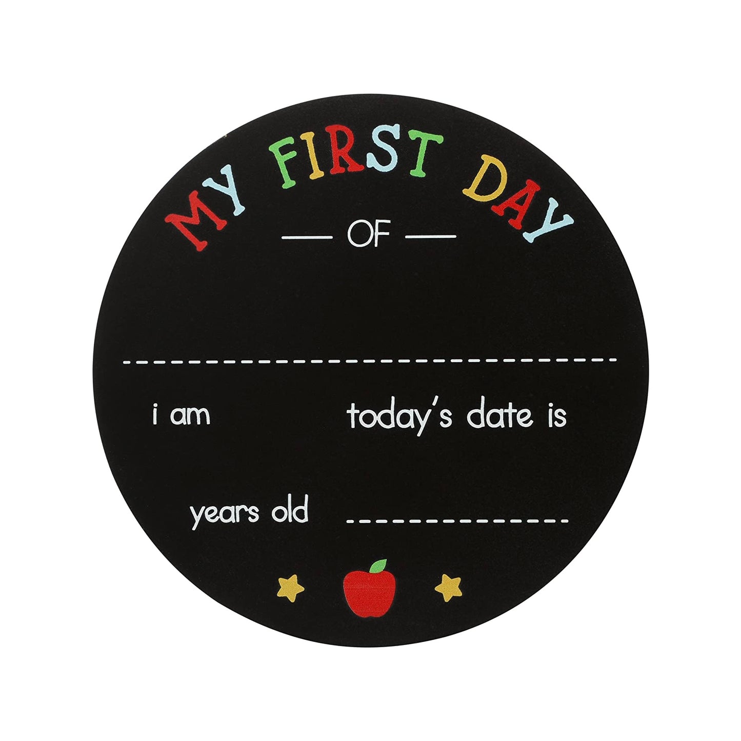 First & last day chalkboard