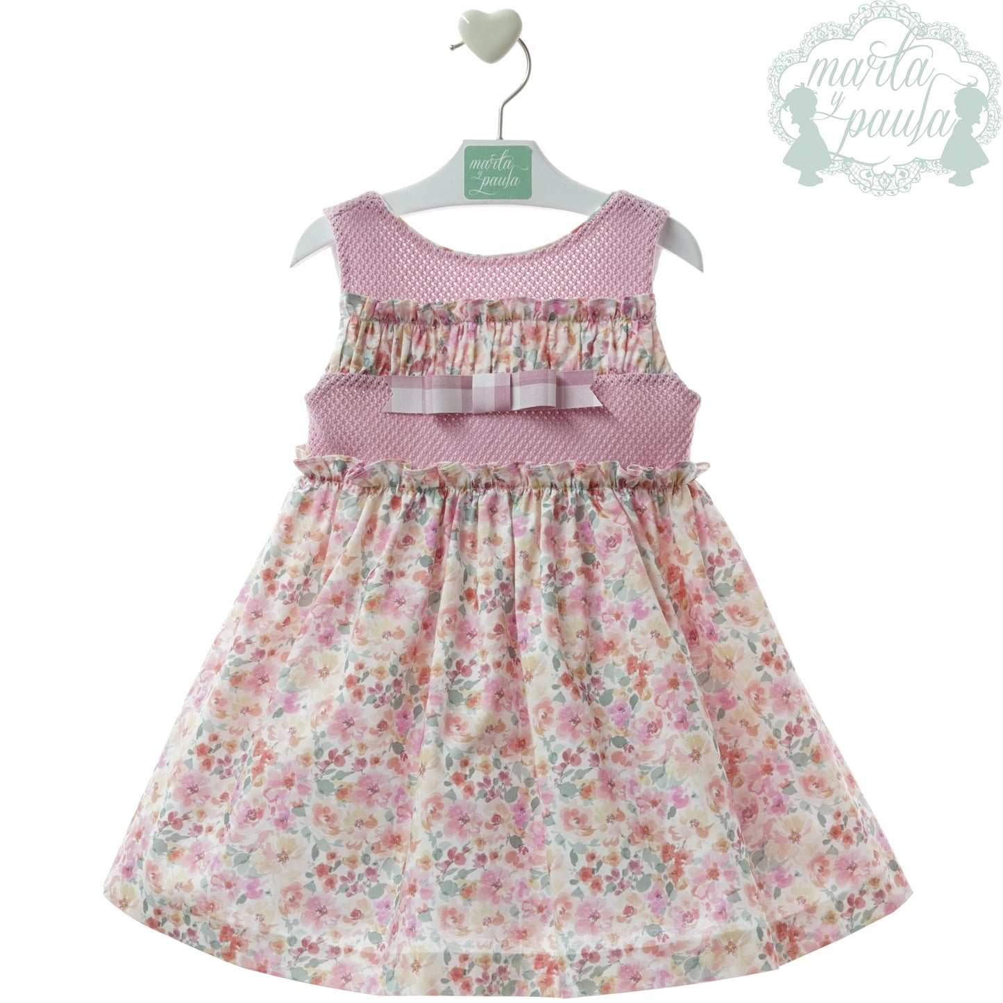 Vestido rosa dulce