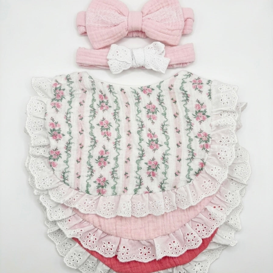 Set de baberos y diadema