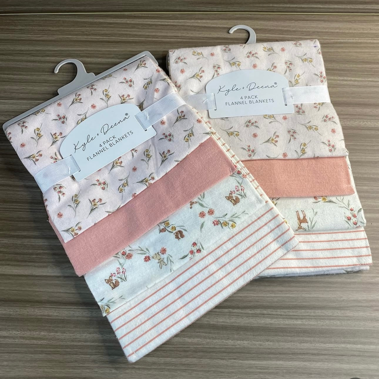 Flannel blankets 4 pack