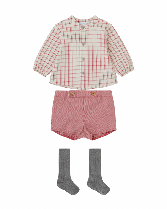 Carmin set con calcetines