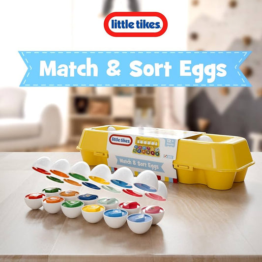12 match and sort eggs