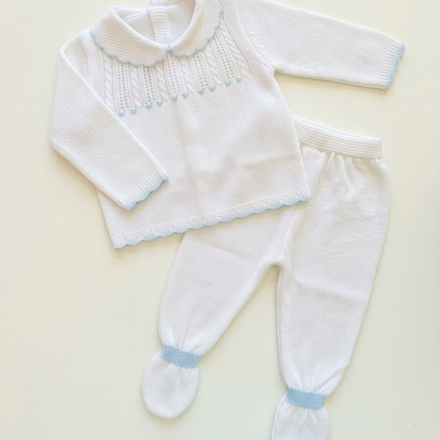 Set nb azul con blanco