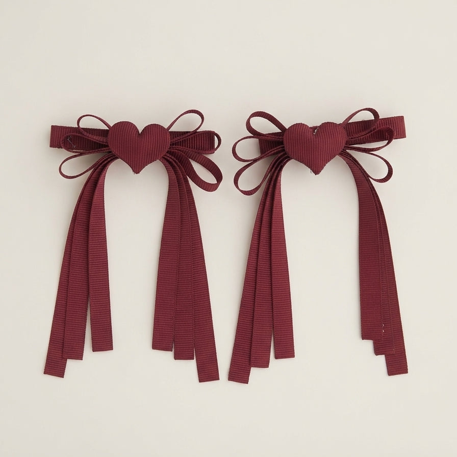 Clips para el cabello heart