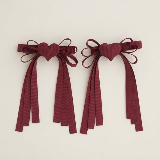 Clips para el cabello heart