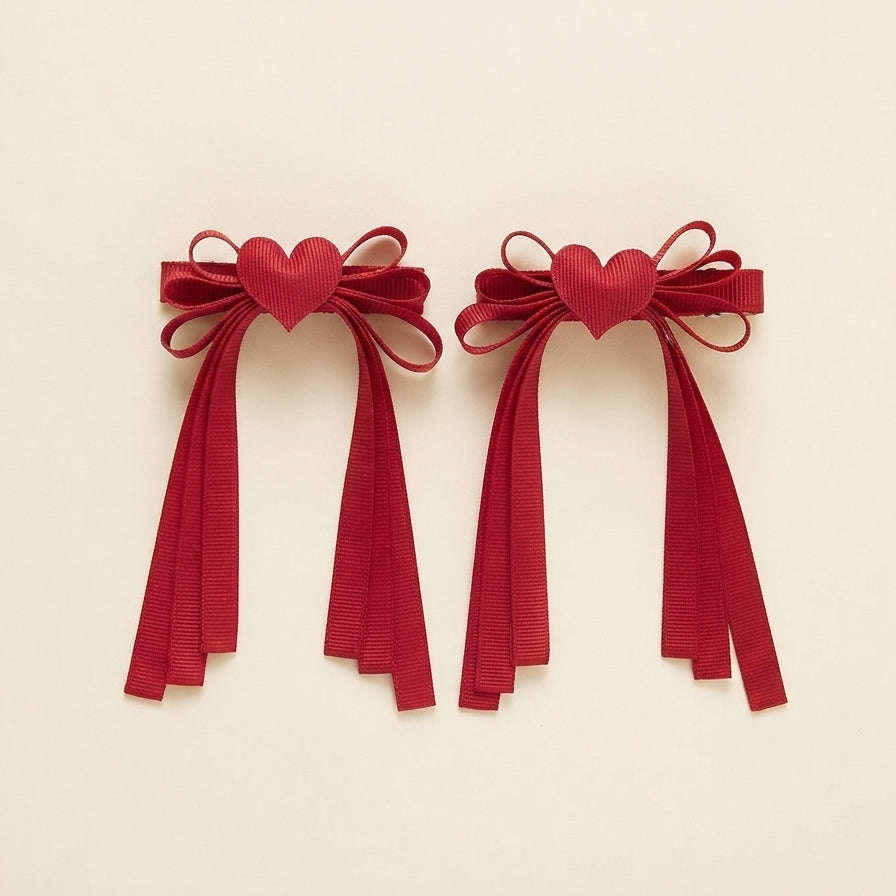 Clips para el cabello heart
