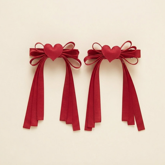 Clips para el cabello heart