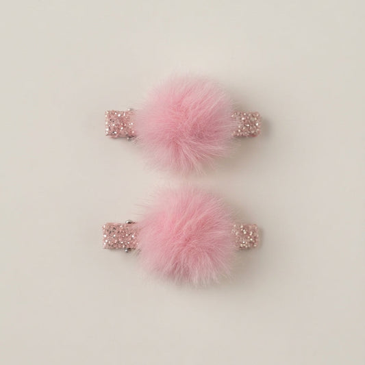 Clips para el cabello pompon