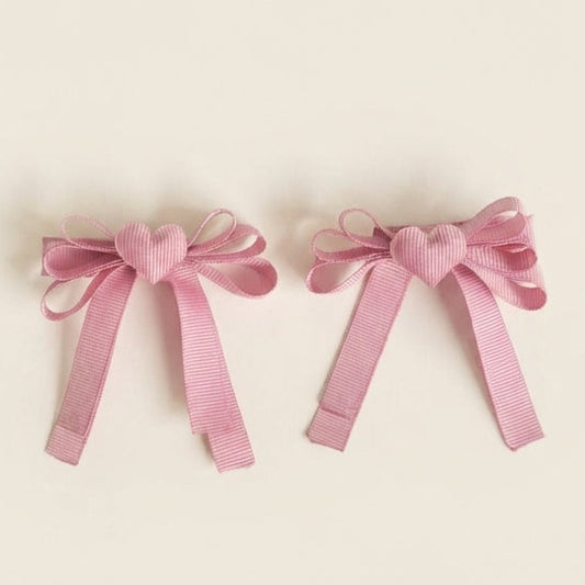 Clips para el cabello heart mini