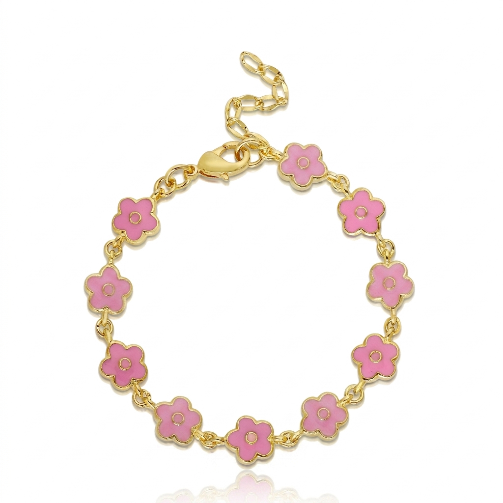 Flower Link Bracelet